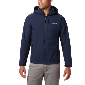 Columbia Ascender Hooded Softshell, Chamarras Azul Marino Para Hombre | 846352-NXC